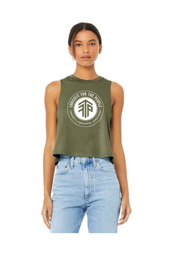 CFTP Womens Racerback Cropped Tank - Image 3