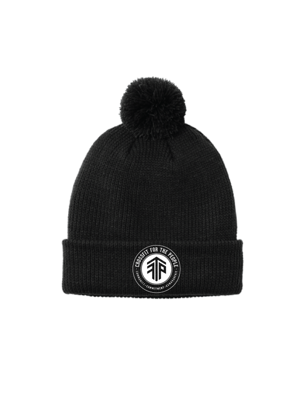 CFTP  Embroidered Cozy Pom Beanie