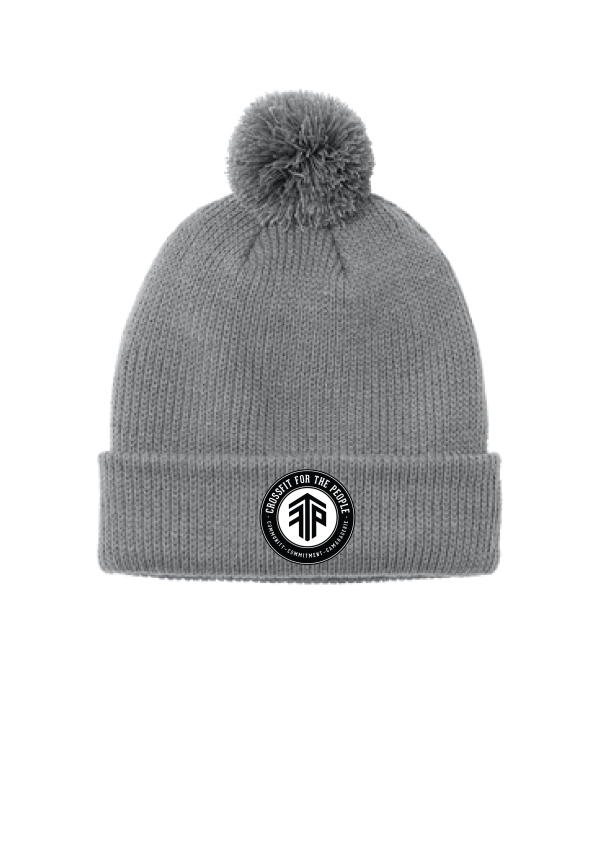 CFTP  Embroidered Cozy Pom Beanie - Image 2