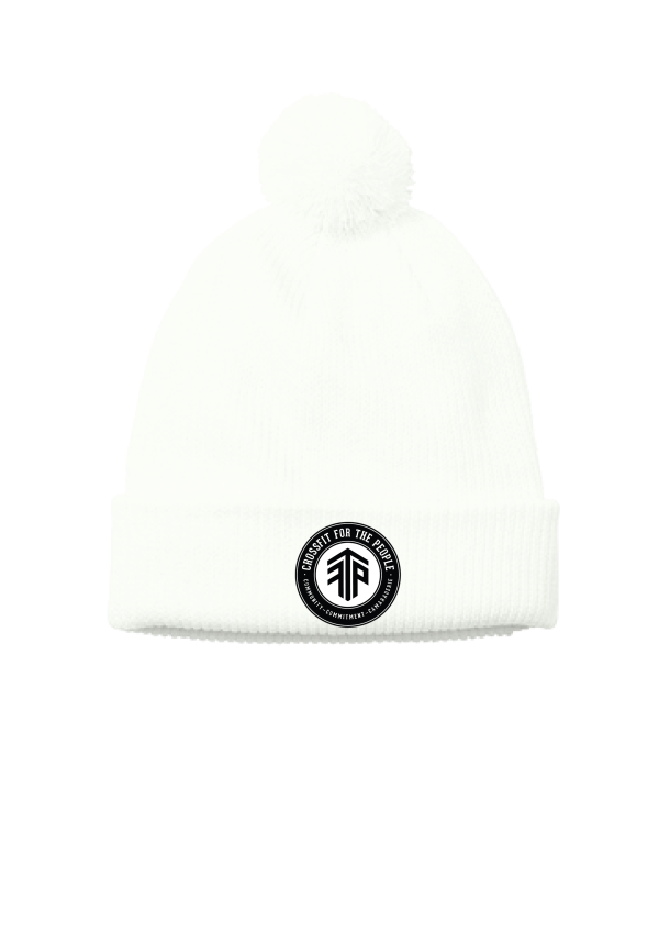 CFTP  Embroidered Cozy Pom Beanie - Image 3