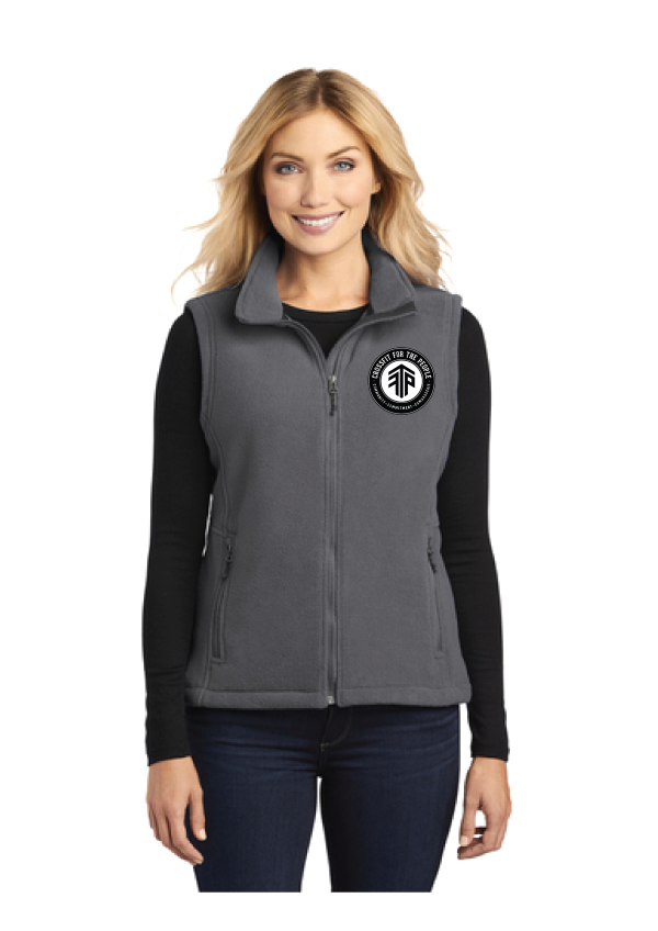 CFTP Port Authority Embroidered Womens Fleece Vest - Image 2