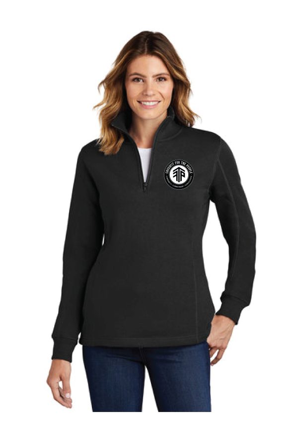 CFTP Embroidered Womens 1/4 Zip Sweatshirt