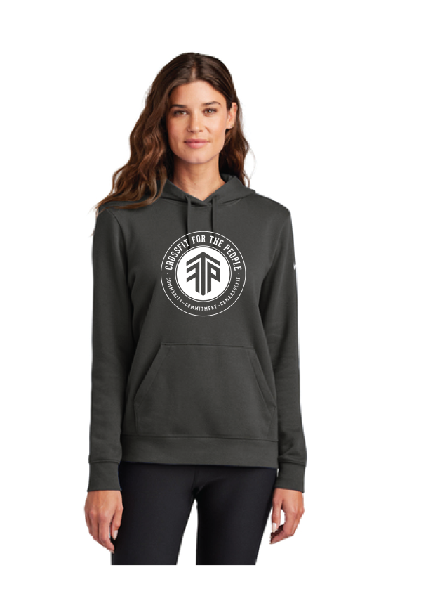 CFTP Ladies Nike Club Fleece Pullover Hoodie - Image 2